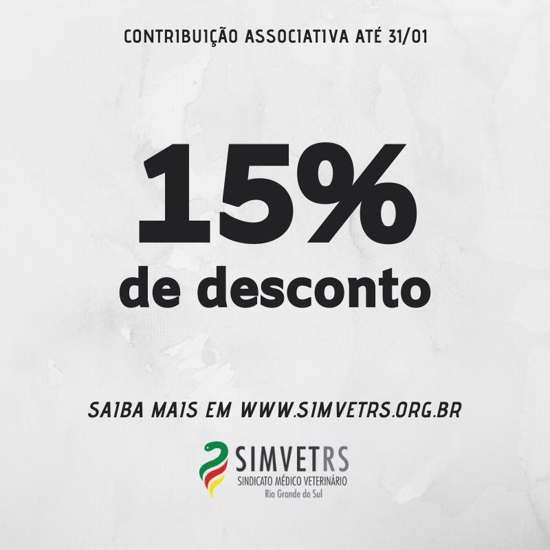 Contribuição Associativa com desconto